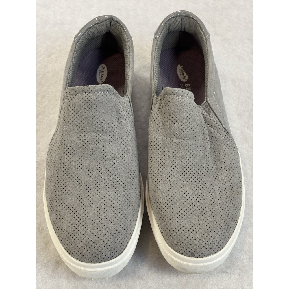 Dr Scholls Be Energized Womens 10 Gray Slip On Sneakers Neutral Essential Travel